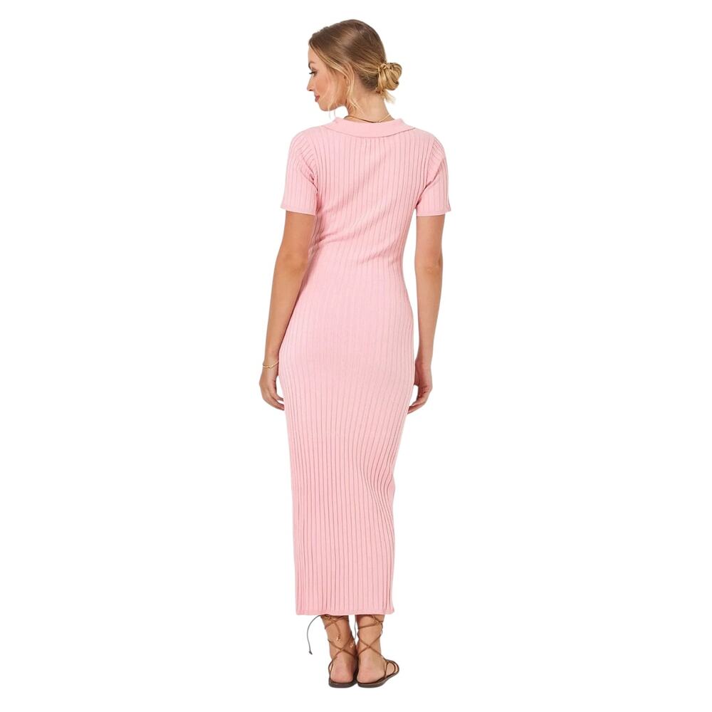 NWT! L*Space Lena Cutout Collared Bodycon Maxi Dress - Size Large - Picture 4 of 9